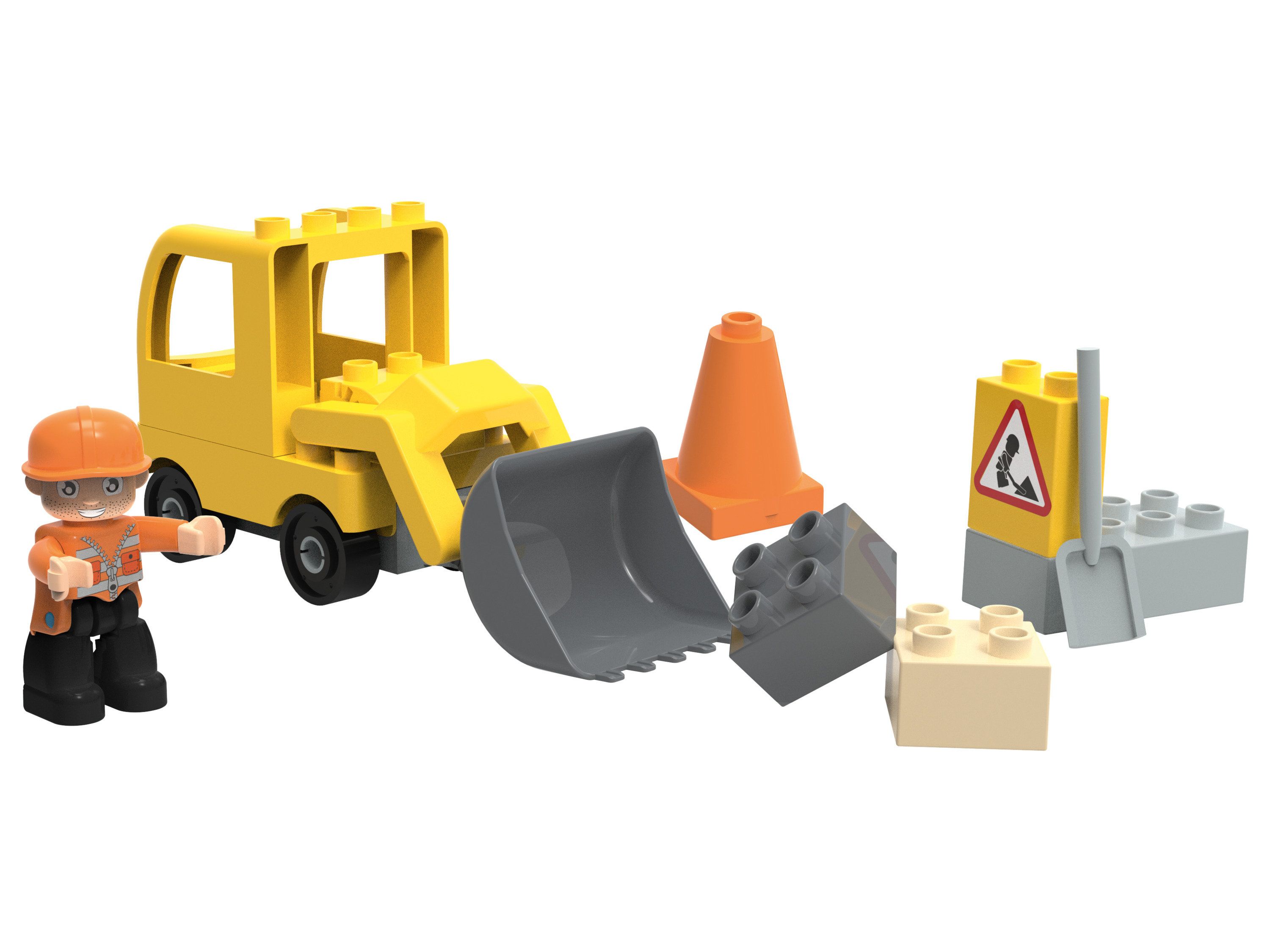 Playtive Clippys Avion, Moto de Police ou Pelleteuse (pelleteuse)