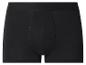 Caleçon boxer noir pour homme avec ceinture large et coutures visibles.