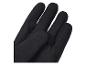 Une paire de gants noirs en tissu doux, avec un accent sur les doigts