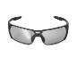 Lunettes de soleil noires avec verres gris.