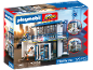 Commissariat de police miniature avec figurines et accessoires, 129 pièces