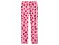 Pantalon de pyjama rose à motifs cœurs rouges
