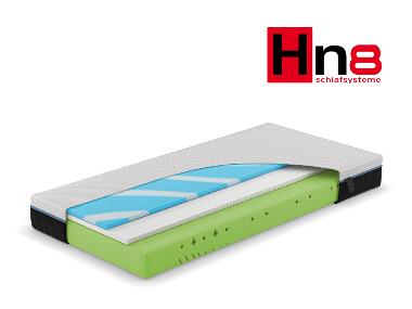 Hn8 Schlafsysteme Matelas en mousse froide avec surmatelas intégré Schlafschön VS, 7 zones, H2, H3 ou H4