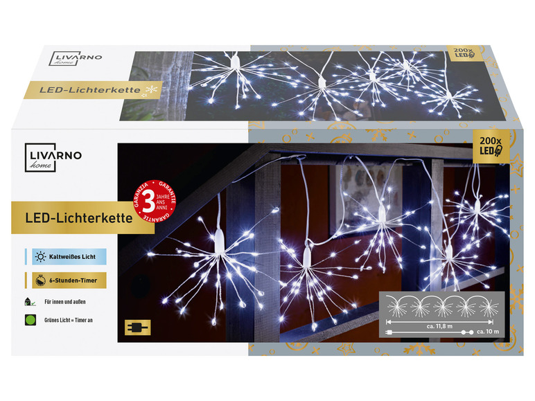 Aller en mode plein écran : LIVARNO home Guirlande lumineuse à LED, en forme de pissenlit - Image 7
