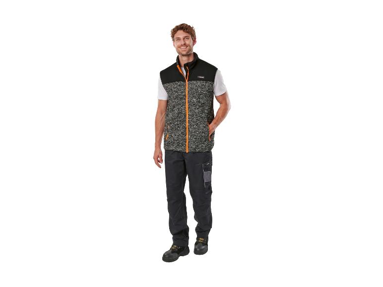 Gilet de travail Parkside pour homme, t-shirt blanc et pantalon de travail noir
