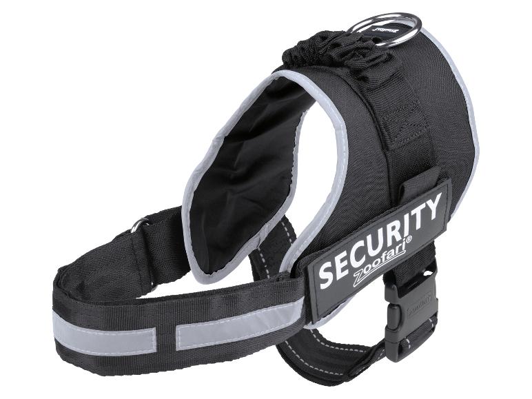 Harnais de sécurité noir pour chien Zooafari.