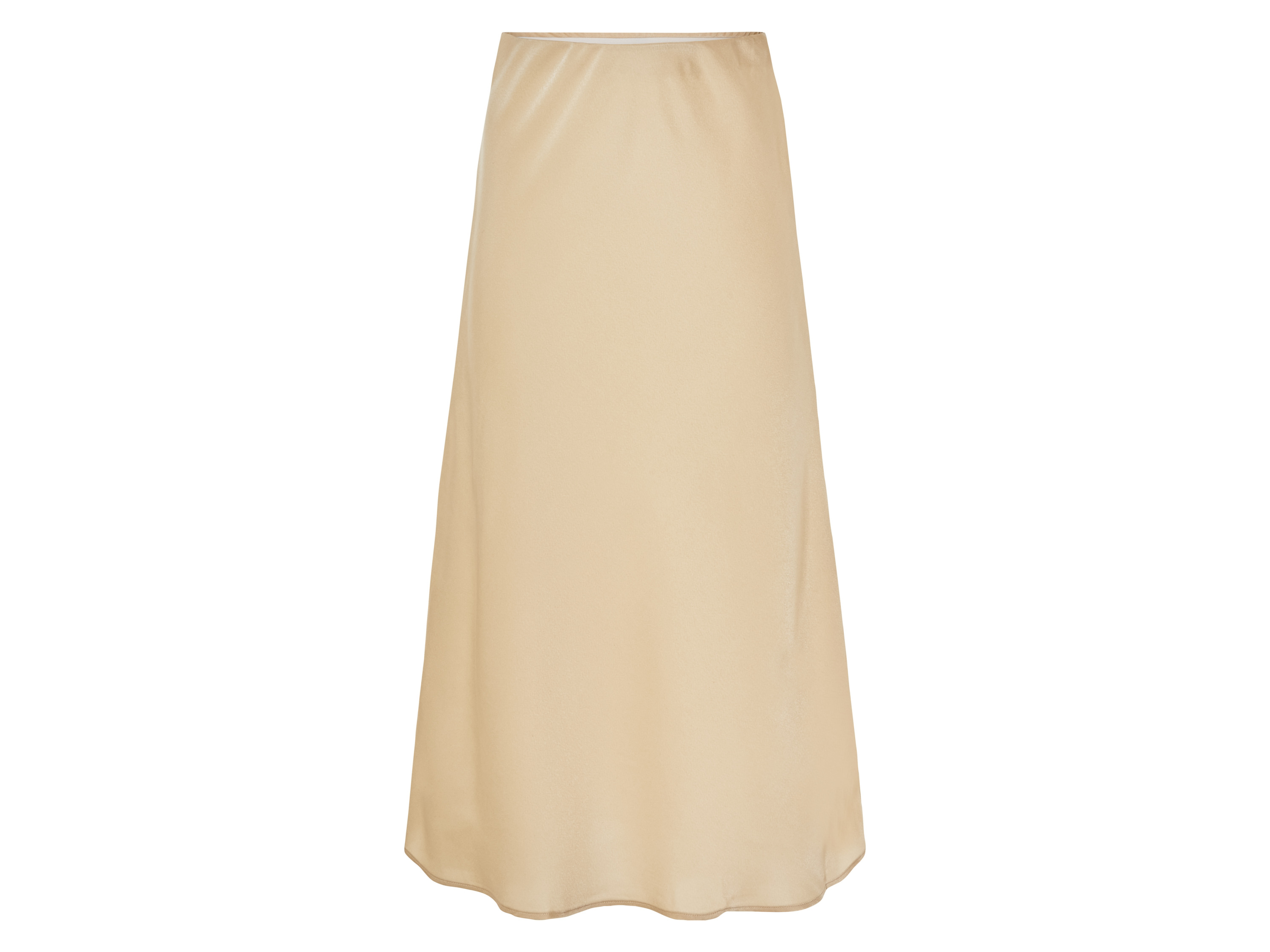 esmara® Jupe mi-longue en satin femme (beige)