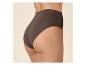 Culotte taille haute pour femme en marron foncé, vue de profil.