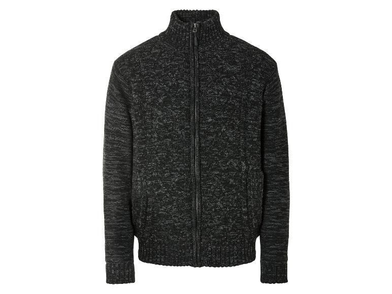 Gilet zippé en grosse maille homme