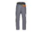 Pantalon de travail gris avec un accent orange sur la poche arrière