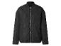 Blouson bomber matelassé noir avec fermeture éclair