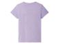 T-shirt lilas à manches courtes, vue arrière.