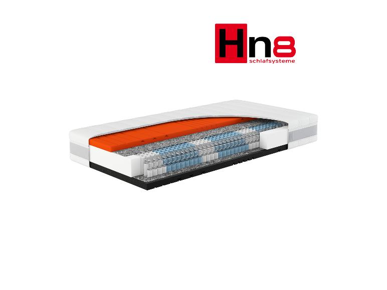 Coupe transversale d'un matelas Hn8 avec système de sommeil.