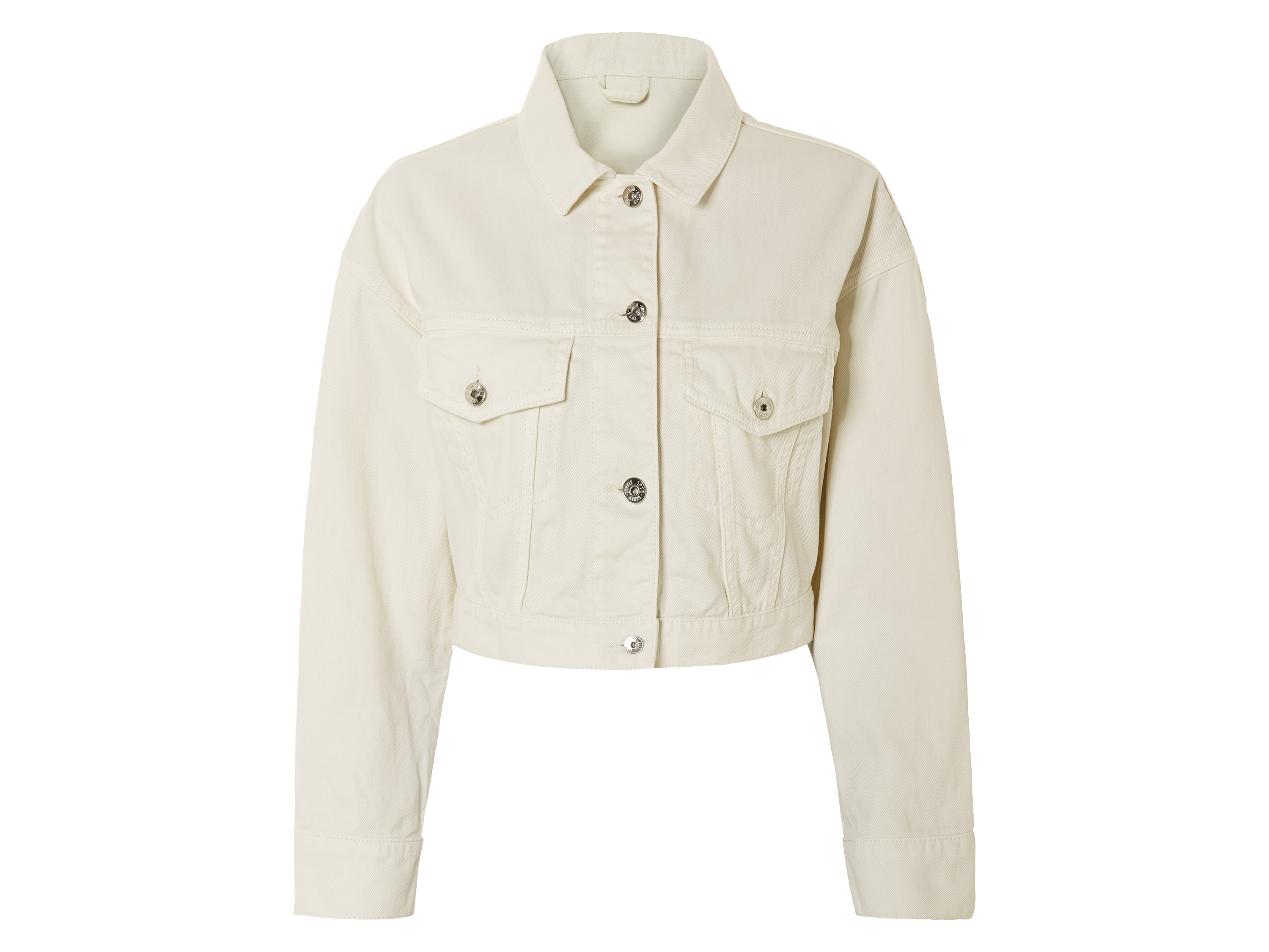 esmara® Veste en jean courte femme  (crème)