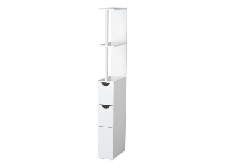 Aller en mode plein écran : LIVARNO home Meuble de rangement étroit, 15,2 x 136,5 x 33 cm, blanc - Image 1