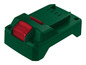 Support de batterie vert pour un outil Bosch.