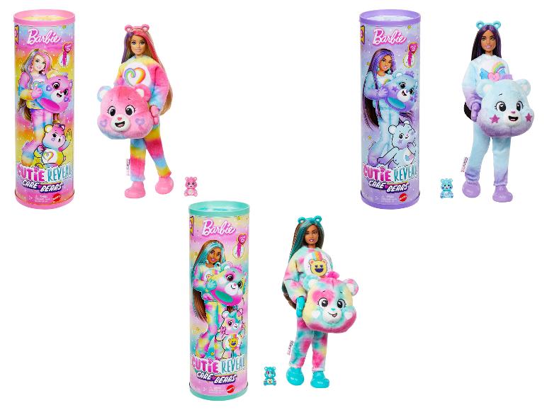 Poupées Barbie Cutie Reveal Care Bears emballées et déballées