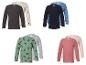 Ensembles de t-shirts à manches longues pour enfants, couleurs et motifs variés.