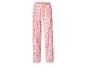Pantalon de pyjama rose à cœurs rouges