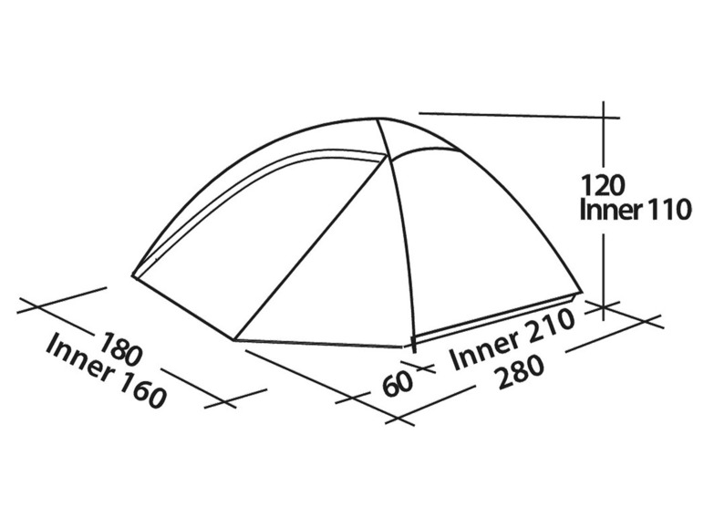 Aller en mode plein écran : Easy Camp Tente de camping Meteor 300 - Image 2
