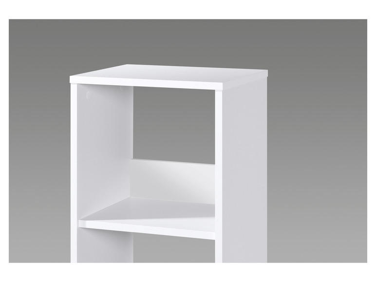 Étagère blanche avec deux tablettes