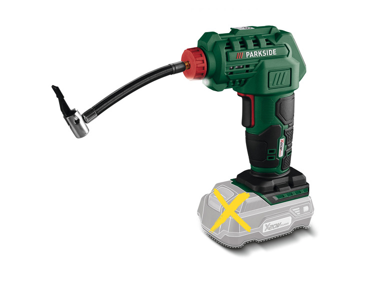 Aller en mode plein écran : PARKSIDE® Compresseur/pompe à air sans fil PAK 20-Li B2, 20 V - Image 3