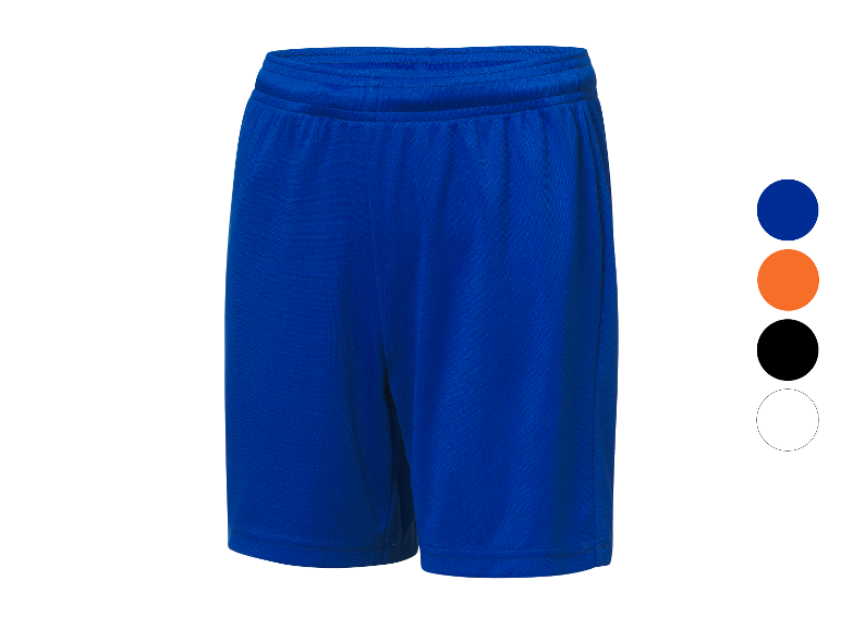 Shorts de sport bleus pour enfants.