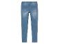 Jeans bleu clair à taille haute.