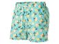 Short de bain homme à motif citron sur fond bleu clair