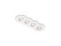 Lot de quatre spots LED encastrables ronds blancs BRILONER.
