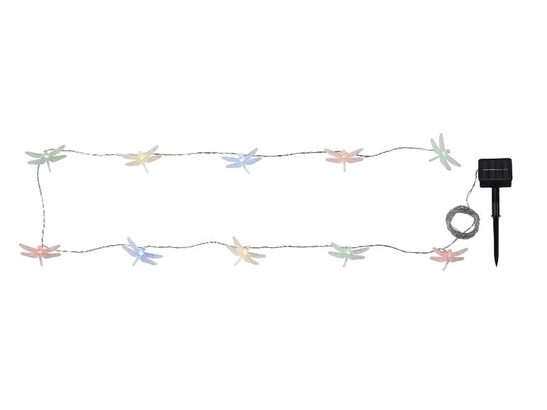 Guirlande lumineuse solaire libellules multicolores