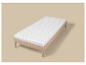 Matelas en mousse confort LIVARNO HOME Easy H2 sur un cadre de lit en bois.