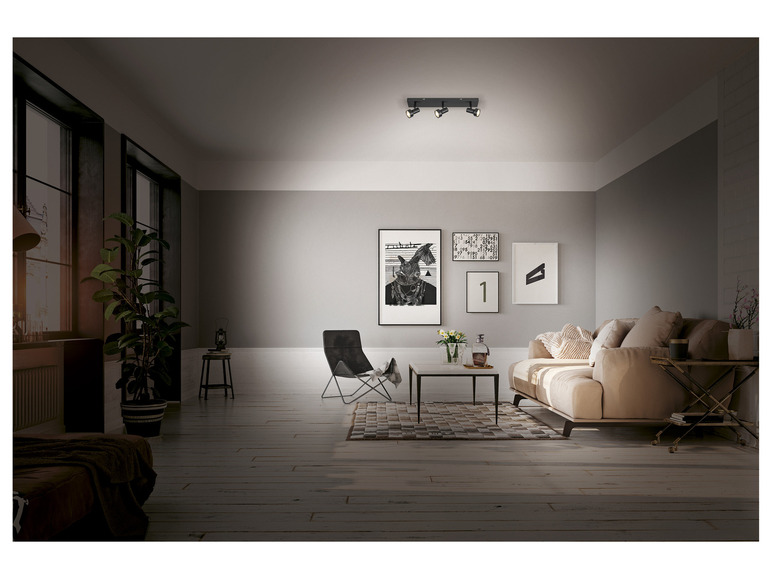 Aller en mode plein écran : LIVARNO home Plafonnier à LED à 3 spots, 4,8 W - Image 3