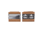 Deux boîtes en bois avec des designs différents.