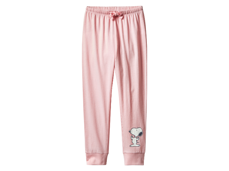 Pantalon de jogging rose avec Snoopy pour enfants.