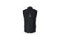 Gilet noir sans manches pour la course à pied.