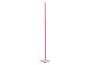 Lampadaire LED avec lumière rose sur une base blanche