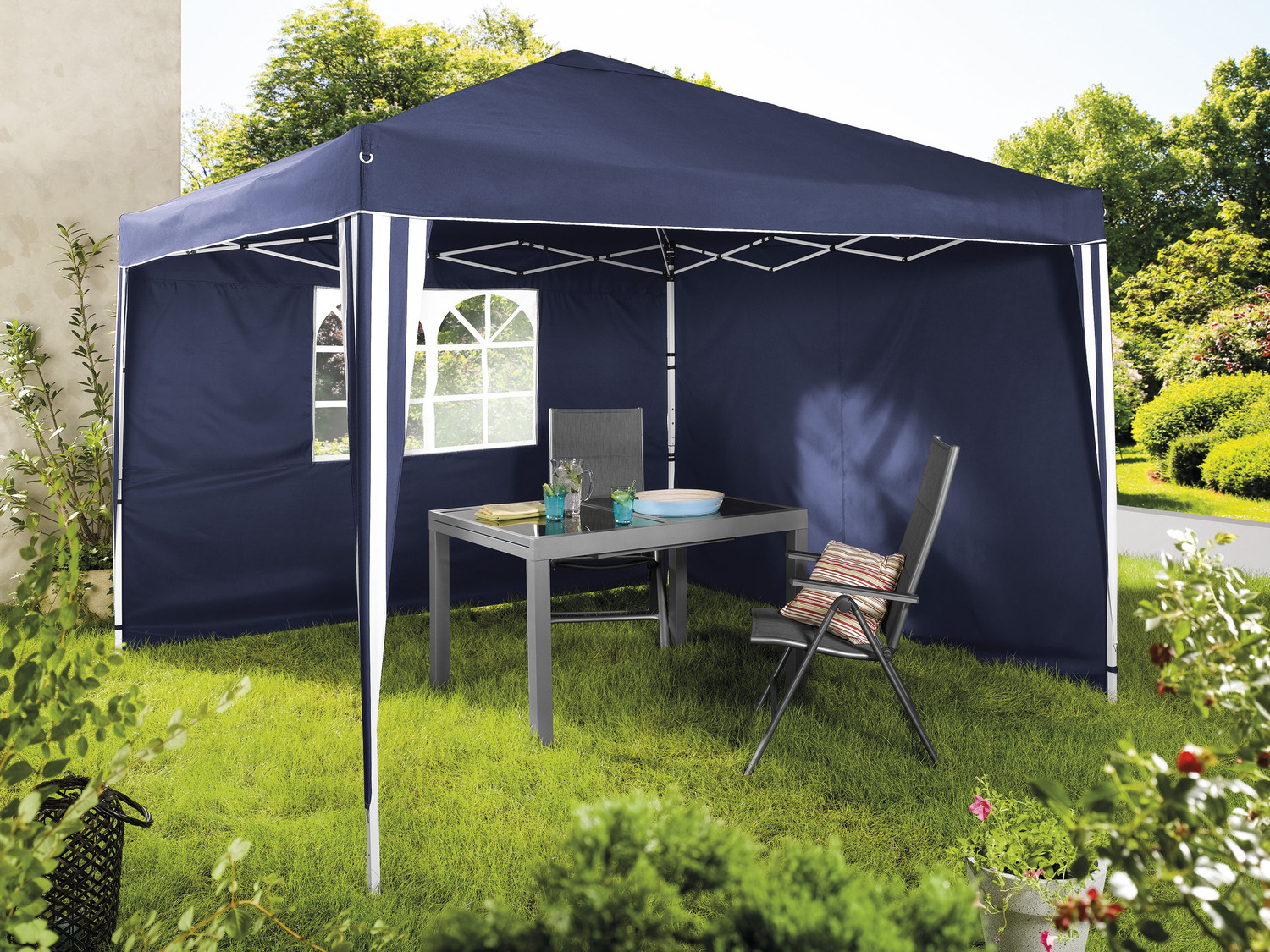 Market Tonnelle 3x3 pliable imperméable pour terrasse et jardin