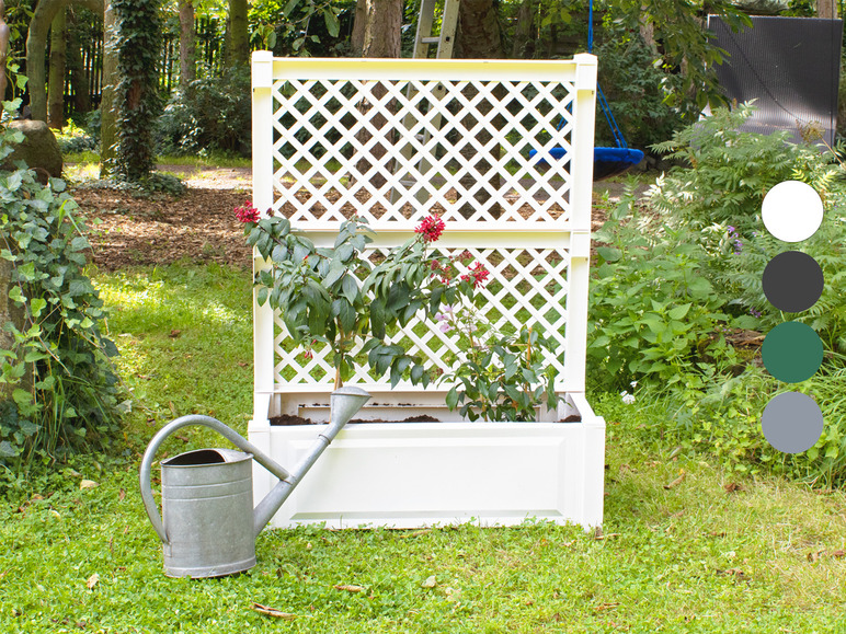 Aller en mode plein écran : KHW Bac à fleurs avec trellis, 110 L - Image 1