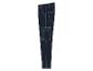 Pantalon en jean bleu foncé avec des poches cargo.