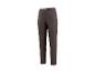 Pantalon femme marron foncé taille haute et coupe droite.