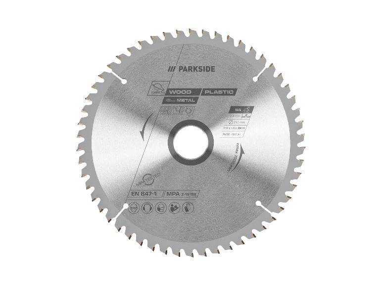 Lame de scie circulaire Parkside pour bois, métal et plastique.