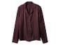 Chemisier en satin bordeaux pour femme