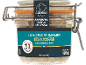 Bocal en verre de 180g de foie gras de canard entier mi-cuit, fabriqué en Aquitaine.