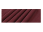 Gros plan de tissu plissé rouge foncé.