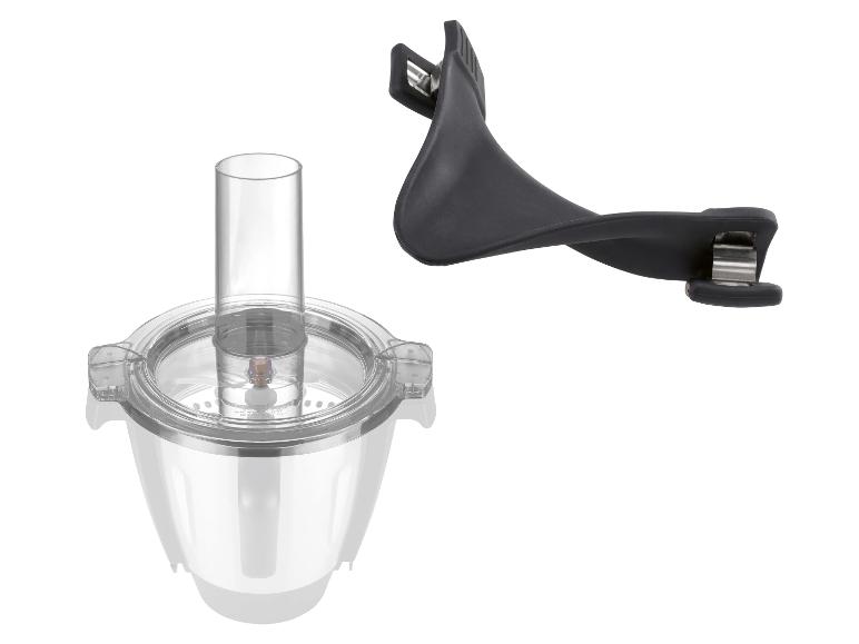 Pièces d'un blender SilverCrest : bol et couvercle.