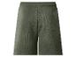 Short en tricot gaufré vert foncé avec poche arrière.