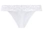 String en dentelle blanche taille haute.