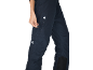 Pantalon de sport bleu marine avec fermeture éclair et cordon de serrage.