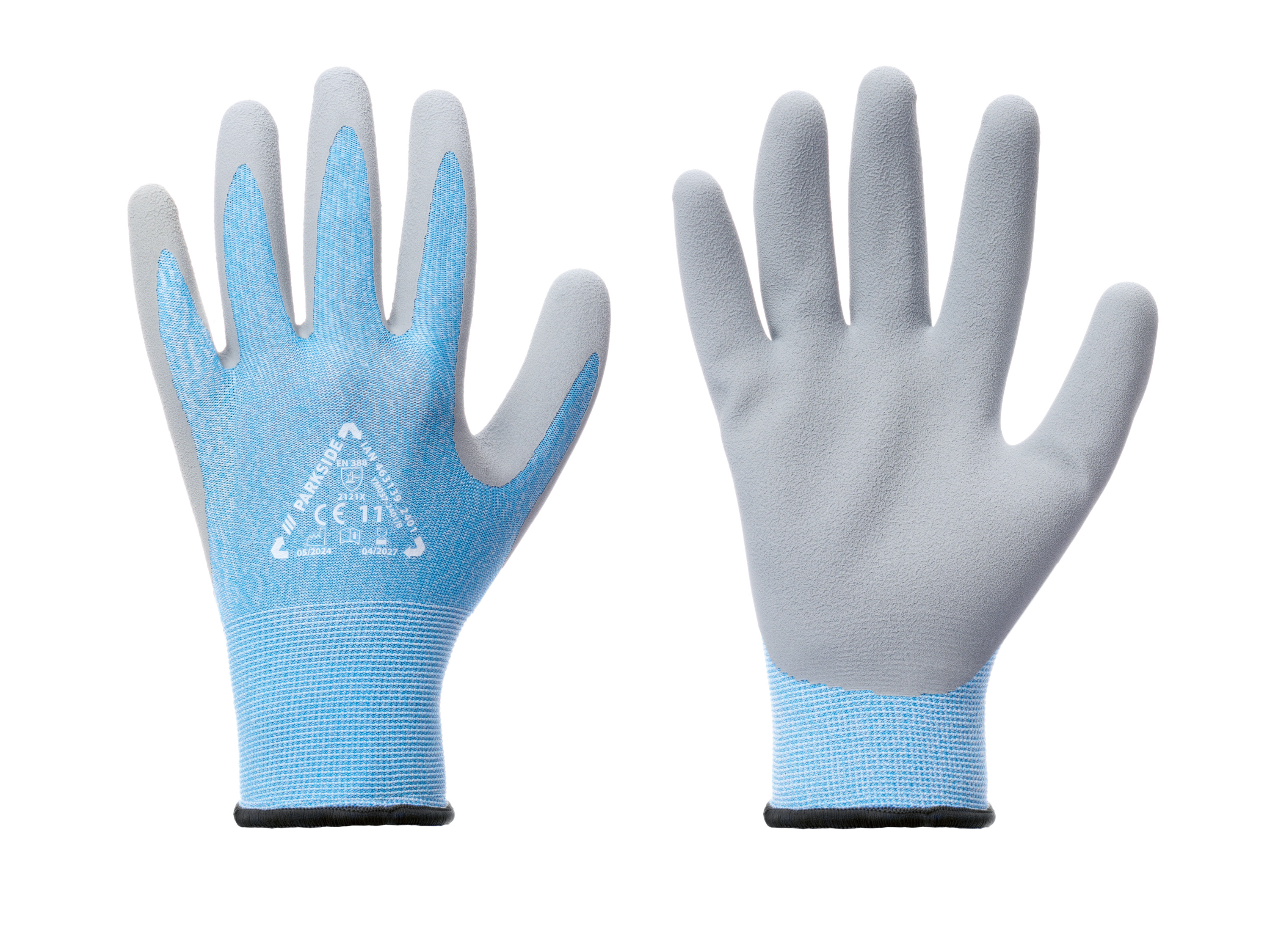 PARKSIDE® Gants de travail  (11, bleu/gris/noir)